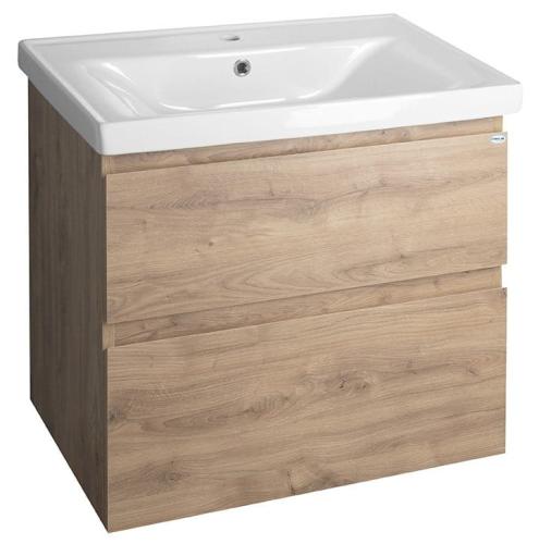 Umywalka ceramiczna meblowa 70 x 16,5 x 46 cm biały SAVA 70 2070 Aqualine na szafce
