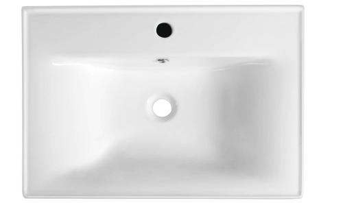 Umywalka ceramiczna meblowa 70 x 16,5 x 46 cm biały SAVA 70 2070 Aqualine z góry