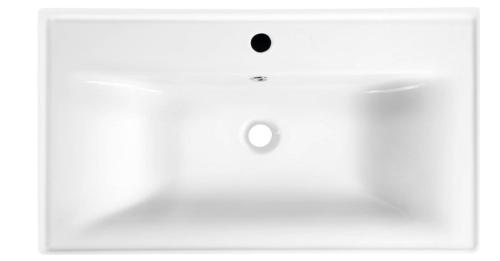 Umywalka ceramiczna meblowa 80 x 16,5 x 46 cm biały SAVA 80 2080 Aqualine z góry