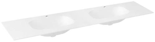 Umywalka meblowa podwójna 171,6 x 51,3 cm biały TREOS TS172-0101 Sapho