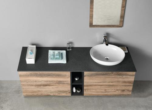 Szafka dolna wisząca 20 x 53 x 50,5 cm biały mat TREOS TS020-3131 Sapho aranżacja