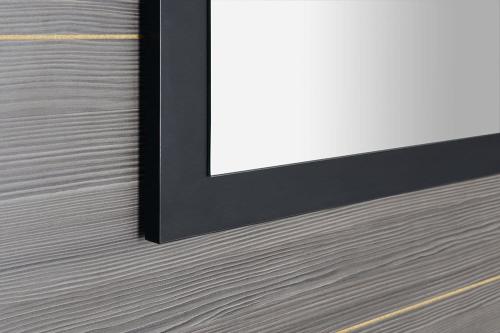 Lustro 75 x 50 x 2,8 cm czarny mat TREOS TS750-3535 Sapho z bliska