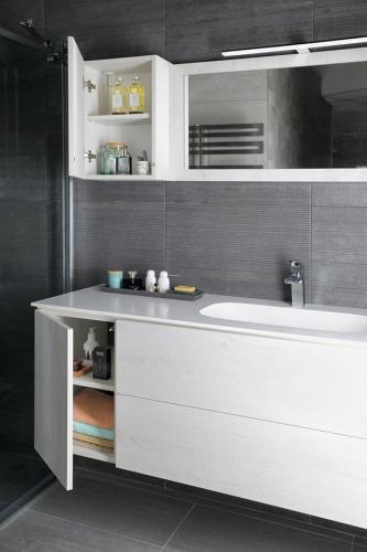 Szafka dolna wisząca 35 x 53 x 50,5 cm biały mat lewa/prawa TREOS TS035-3131 Sapho w środku