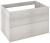 Szafka umywalkowa 75 x 53 x 50,5 cm dąb Polar z wycięciem na syfon TREOS TS070-1010 Sapho