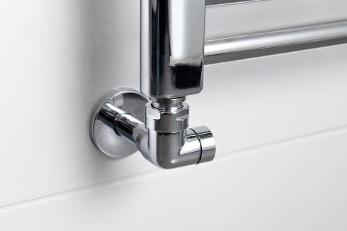 Zestaw przyłączeniowy prawy chrom CORNER SIMPLY CP130S Sapho z bliska