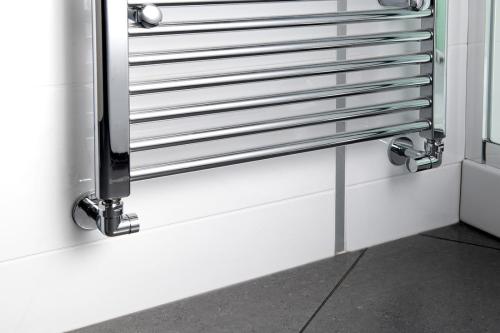 Zestaw przyłączeniowy prawy chrom CORNER SIMPLY CP130S Sapho wizualizacja