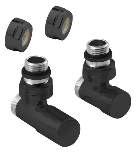 Zestaw przyłączeniowy czarny mat COMPACT BLACK CP5115BS Sapho