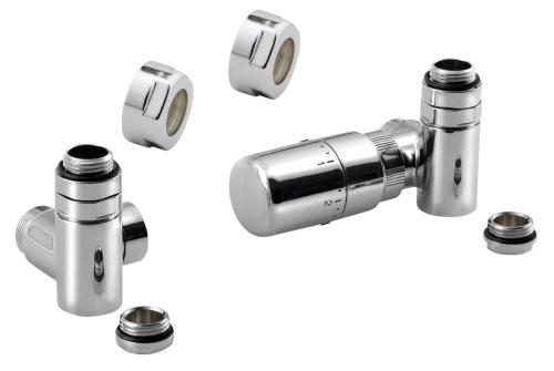 Zestaw przyłączeniowy z termostatem prawy chrom CORNER COMBI CP3022S Sapho