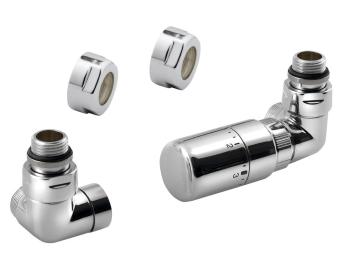 Zestaw przyłączeniowy z termostatem prawy chrom CORNER CP1012RS Sapho