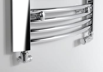 Zestaw przyłączeniowy z termostatem prawy chrom CORNER CP1012RS Sapho wizualizacja