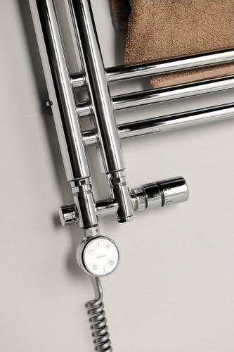 Zestaw przyłączeniowy zespolony z termostatem rozstaw 50 mm chrom prawy TWIN COMBI CP5010S Sapho z grzałką