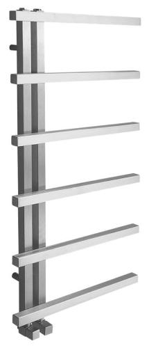 Grzejnik łazienkowy 500 x 1000 mm stal nierdzewna szczotkowana 213 W SIERRA NR220 Sapho