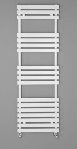 Grzejnik łazienkowy 1500 x 500 mm biały 765 W JALOUSI 1801-08 Sapho na ścianie