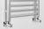 Grzejnik łazienkowy 450 x 890 mm chrom 239 W METRO 0411-03 Sapho podłączenie