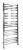 Grzejnik łazienkowy 600 x 1530 mm stalowy chrom 497 W METRO 0411-02 Sapho