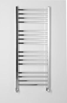 Grzejnik łazienkowy 500 x 1200 mm chrom 347 W METRO 0411-01 Sapho na ścianie