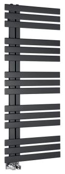 Grzejnik łazienkowy 500 x 1236 mm antracyt metalik 561 W SILVANA IR154 Sapho