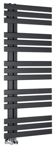 Grzejnik łazienkowy 500 x 1236 mm antracyt metalik 561 W SILVANA IR154 Sapho