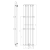 Grzejnik łazienkowy 450 x 1800 mm srebrny metalik 910 W COLONNA IR145 Sapho rysunek