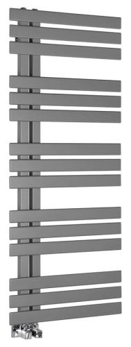 Grzejnik łazienkowy 500 x 1236 mm srebrny metalik 561 W SILVANA IR153 Sapho