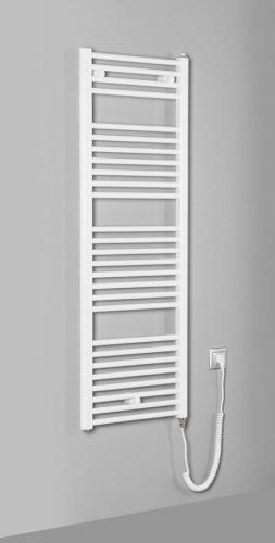 Grzejnik elektryczny 450 x 1320 mm biały 400 W DIRECT-E ILE34T Aqualine wizualizacja