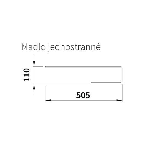 Wieszak na ręcznik 60,6 cm stal nierdzewna szczotkowana ELION IRPA51 Sapho rysunek