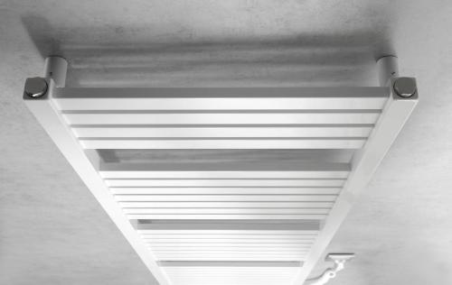 Grzejnik elektryczny 450 x 1330 mm biały 500 W TONDI-E DE470T Aqualine z góry