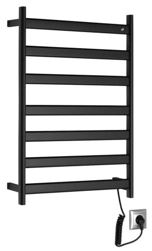 Łazienkowa suszarka elektryczna 490 x 730 x 110 mm czarny mat 105 W ELIAS EB550 Sapho