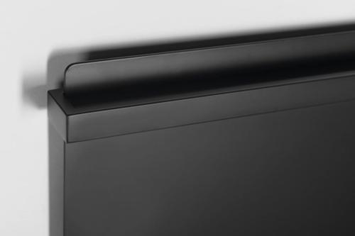 Łazienkowa suszarka elektryczna 400 x 800 mm antracyt 120 W ELIMIS EB430 Sapho z bliska