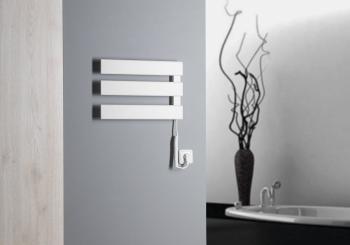 Łazienkowa suszarka elektryczna 480 x 330 x 45 mm biały 50 W ELVIS EB480 Aqualine wizualizacja