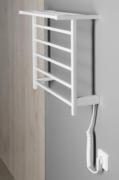 Łazienkowa suszarka elektryczna 500 x 470mm biały 60 W ELZOR EB500 Sapho wizualizacja