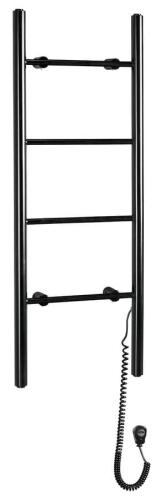 Łazienkowa suszarka elektryczna 400 x 1120 mm czarny mat 87 W KARBO KB904 Sapho