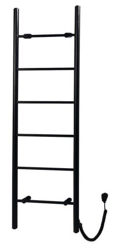 Łazienkowa suszarka elektryczna 500 x 1600 mm czarny mat 120 W KARBO KB905 Sapho