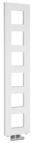 Grzejnik łazienkowy 280 x 1330 mm biały mat 353 W BLOCK IR183 Sapho