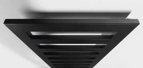 Grzejnik łazienkowy 500 x 1465 mm czarny mat 644 W BLOCK IR185 Sapho z góry