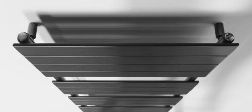 Grzejnik łazienkowy 600 x 1798 mm antracyt 965 W BONDI DC455T Aqualine od góry