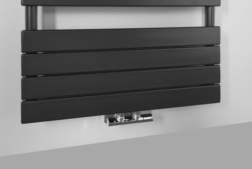 Grzejnik łazienkowy 600 x 1798 mm antracyt 965 W BONDI DC455T Aqualine dół