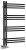 Grzejnik łazienkowy 500 x 900 mm czarny mat 361 W DORLION 1130-20 Sapho