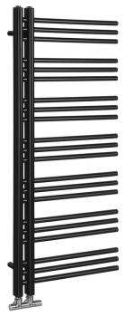 Grzejnik łazienkowy 500 x 1200 mm czarny mat 492 W DORLION 1130-21 Sapho