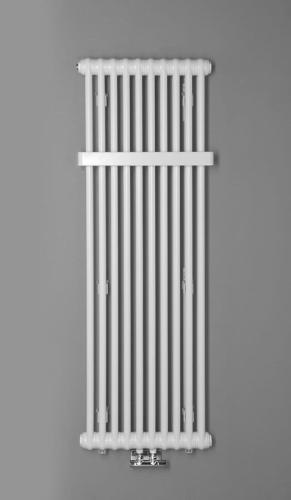 Grzejnik łazienkowy 490 x 1500 mm biały mat 1071 W FEDE IR194 Sapho wizualizacja