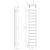 Grzejnik łazienkowy 300 x 1500 mm chrom 276 W METRO LIGHT IR446R Sapho  rysunek