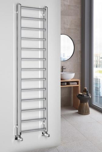 Grzejnik łazienkowy 400 x 1500 mm chrom 323 W METRO LIGHT IR447R Sapho wizualizacja