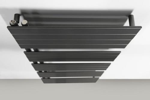 Grzejnik łazienkowy 600 x 1510 mm antracyt 775 W MILI DC645T Aqualine z góry
