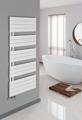 Grzejnik łazienkowy 600 x 1510 mm biały 775 W MILI DC640T Aqualine wizualizacja
