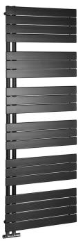Grzejnik łazienkowy 600 x 1798 mm czarny mat 927 W MILI DC646T Aqualine