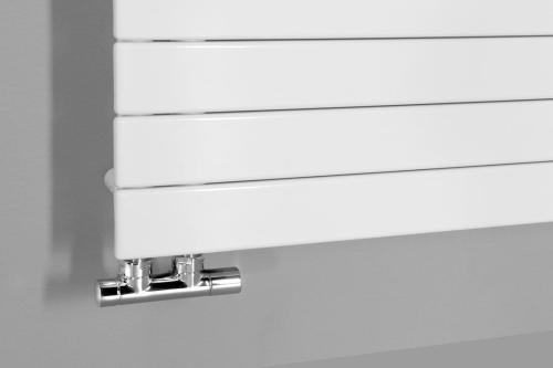 Grzejnik łazienkowy 600 x 1798 mm biały 927 W MILI DC650T Aqualine podłączenie