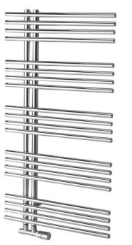 Grzejnik łazienkowy 600 x 1122 mm stalowy chrom 354 W NYMPHA 1805-15 Sapho