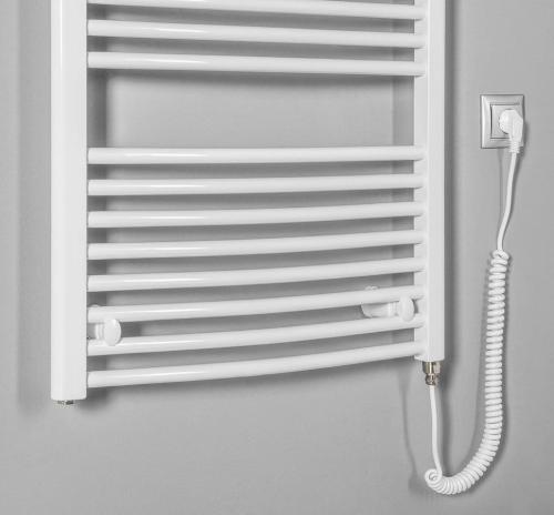 Grzejnik elektryczny 600 x 1320 mm biały 600 W ORBIT-E ILEO36T Aqualine podłączenie