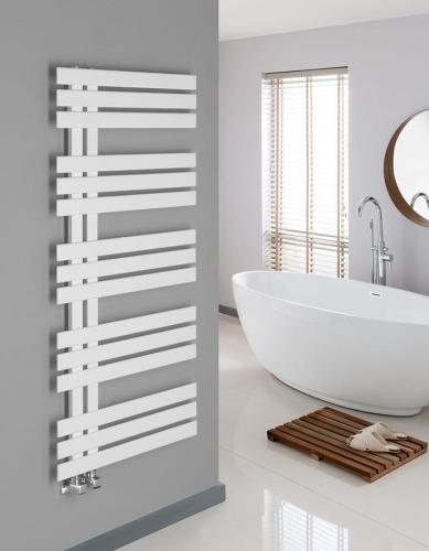 Grzejnik łazienkowy 600 x 1500 mm biały 561 W SILVANA IR161 Sapho wizualizacja