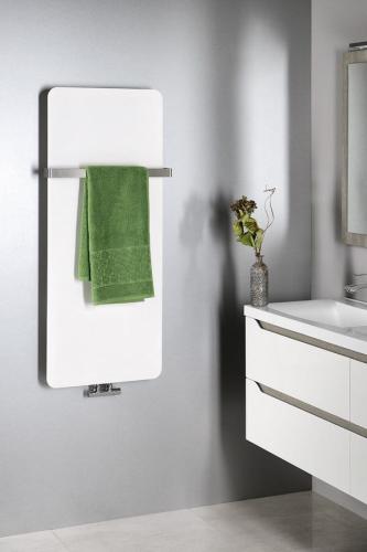 Grzejnik łazienkowy 490 x 1190 mm biały mat 549 W TABELLA MI1149 Sapho wizualizacja